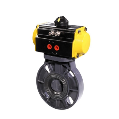 HK59-D-P Pneumatic Actuator PVC Butterfly Valve